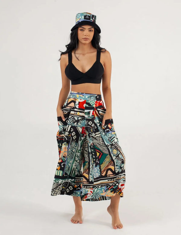 Roots Culotte Pants for Women in multicolor