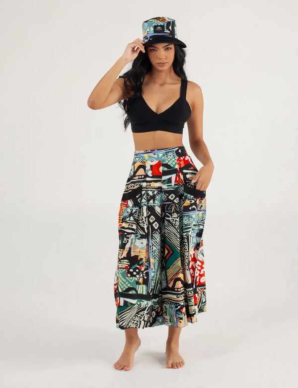 Roots Culotte Pants for Women in multicolor