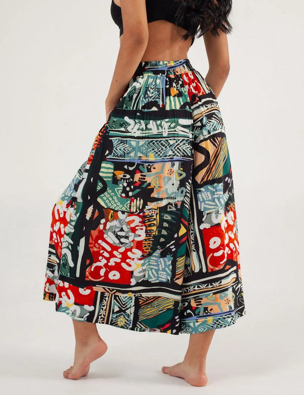 Roots Culotte Pants for Women in multicolor