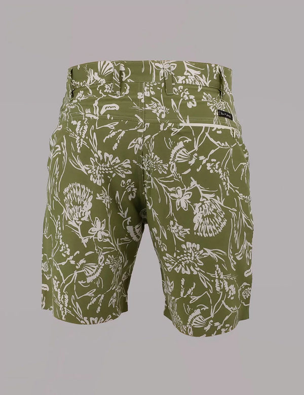 Recess Short 18" green + beige for Men