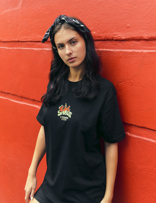 Regular Fit T-shirt Flavor of Colombia black unisex