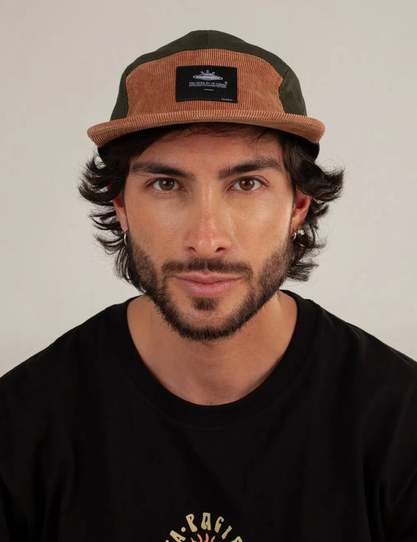 Rider Hat green + brown Unisex