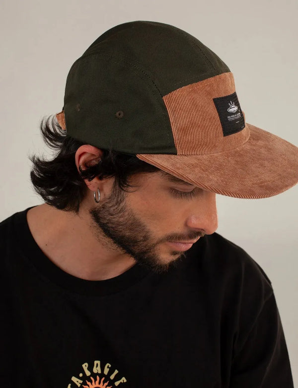 Rider Hat green + brown Unisex