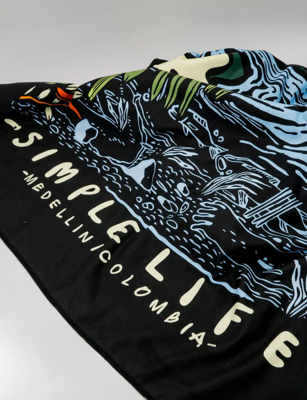 Microfiber Travel Towel 93 x 1.43 Simple Night Life