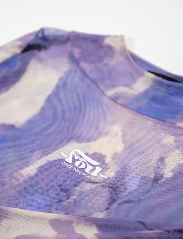 Orion Women's Long Sleeve Mesh Crop Top